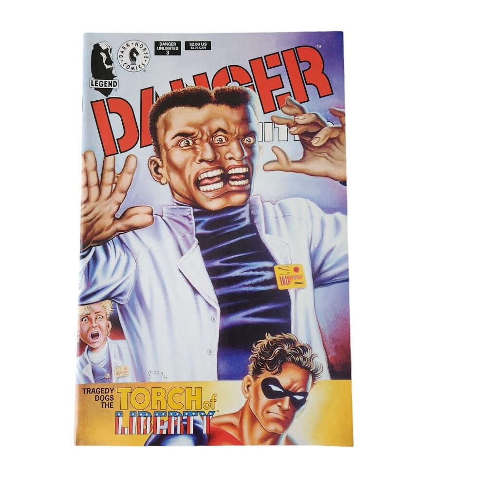 Dark Horse Danger Unlimited #3 1994 Comic Book Collector Bagged Boarded